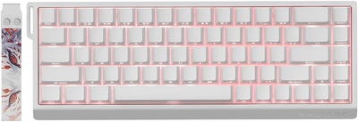 Механическая игровая клавиатура на магнитных переключателях MADLIONS MAD68HE с RGB-подсветкой White