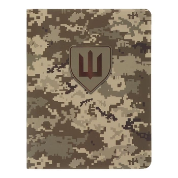 Блокнот книга записнаz MILITARY, А6, 64 л., клітинка, обложка из синтетического каменя (BM.296190-04)