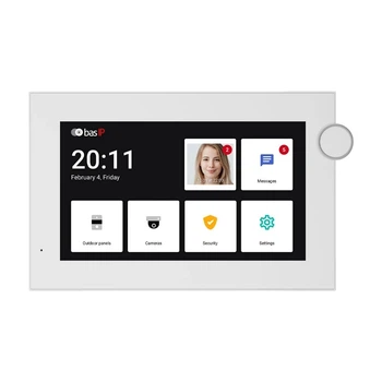 Wi-Fi IP-видеодомофон Bas-IP AZ-07LF Android white, экран 7"