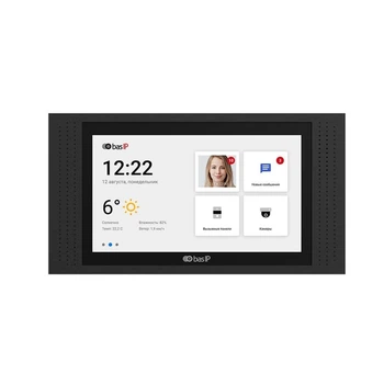 IP-видеодомофон Bas-IP AT-07 (black) EU, экран 7"