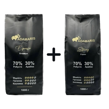 Кофе в зернах Adamaris Эспрессо+Adamaris Стронг