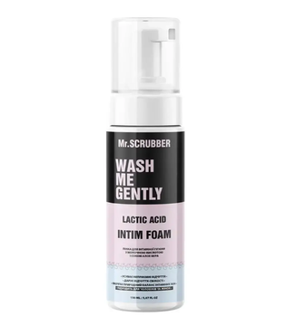 Пінка для інтимної гігієни з молочною кислотою та соком алое вера WASH ME GENTLY Mr.SCRUBBER