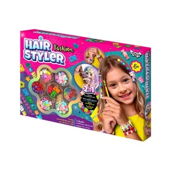 Набор для плетения Hair Styler Fashion 2 в 1 для создания причесок и браслетов из бусин