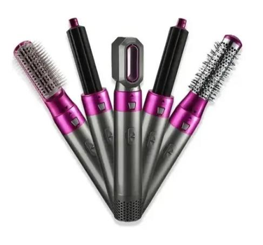 Стайлер фен-щетка 5 в 1 Hot Air Styler для разных типов волос с функциями придания объема выпрямления