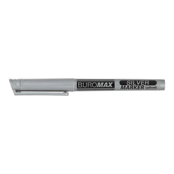 Маркер Buromax Silver 1-2 мм Серебряный (BM.8709-24)