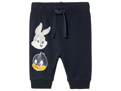 Спортивні штани джоггери двунитка для хлопчика Disney Looney Tunes 468581 074-80 см (6-12 months) темно-синій