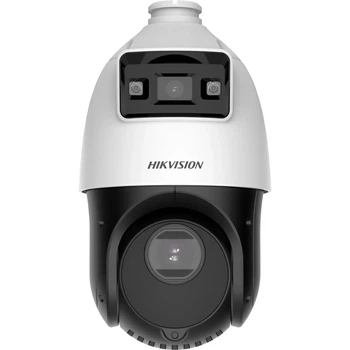 Гибридная PTZ-камера Hikvision DS-2SE4C425MWG-E(14F0), 4 Мп, двойной объектив 2.8 мм + 4.8–120 мм (25x зум), панорамный и PTZ-модули, IP66, белая (99-00019)