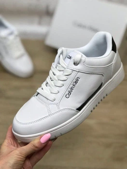 Кеды женские Calvin Klein Hallen White белые 38 (7.5) 24.5 см (B0CW459QMB)