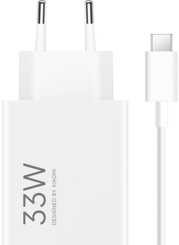 Сетевое зарядное устройство Xiaomi 33W Travel Charger Combo + кабель USB-C (BHR9956EU)
