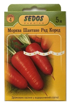 Насіння моркви Шантане Ред Коред на стрічці 5м, Sedos