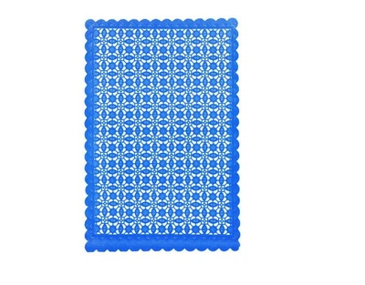 Салфетка ПВХ для сервировки "Lace" на силиконовой основе 30*45 см синий WHW32723-5