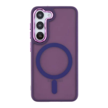 Чехол TPU+PC Space Magnetic Color with Magsafe для Samsung Galaxy S23+ 5G (S916) Dark Purple