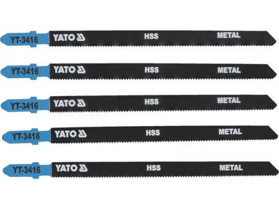 Полотна для електролобзика (метал) 21TPI, L= 130 мм, 5 шт YATO (YT-3416)