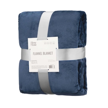 Плед Ardesto Flannel 200х220см, 100% поліестер, синій темний (m458186)