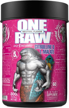 Аминокислота Zoomad Labs Raw One L-Citrulline Malate без вкуса 300 г (8436551611679)