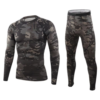Мужское термобелье Lesko A152 Camouflage Black L