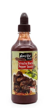 Соус шрирача Exotic Food Sriracha Black Pepper Sause черний перец острый 455 мл