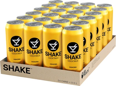 Упаковка слабоалкогольного напою Shake Mimosa 7% 0.5 л х 24 шт. (4820252124530R)