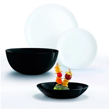 Сервіз LUMINARC DIWALI BLACK & WHITE, 19 шт. (P4360)