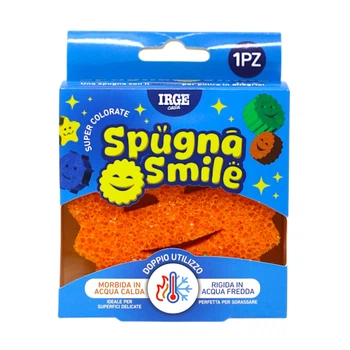 Губка кухонна для чищення IRGE Smile Scrub 10×10×3 см