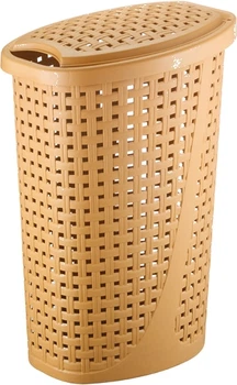 Корзина для білизни Bursev овал 45 л 2129 87 Бежева (ТВ000025988)