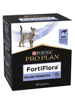Пробиотик для взрослых кошек и котят Purina Pro Plan FortiFlora для здорового пищеварения и укрепления иммунитета 30 х 1 г