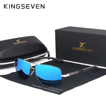 Мужские поляризационные солнцезащитные очки KINGSEVEN N724 Gun Blue