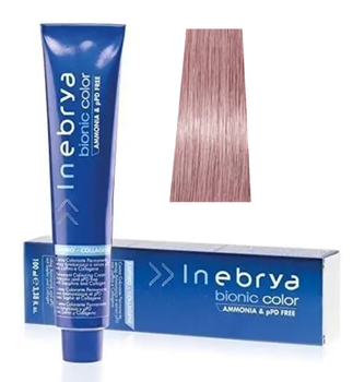 Стойкая крем-краска для волос Inebrya Bionic Сolor 8/02 Блондин пастельный фиолетовый без аммиака, 100 мл