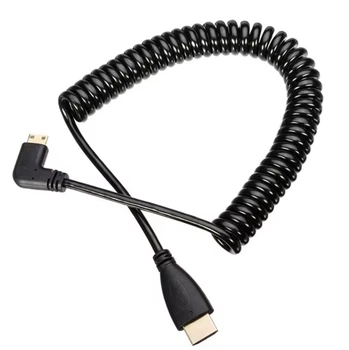 Кабель HDMI - Mini HDMI, правий кутовий (50-140см)