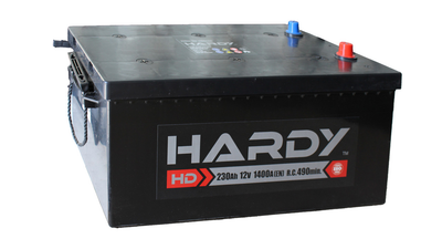 Автомобільний акумулятор Hardy 6СТ-230 (+/-) 12В 230АH 1400А