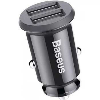 Автомобильное зарядное устройство Baseus Grain 3.1A 2USB (CCALL-ML01) Black