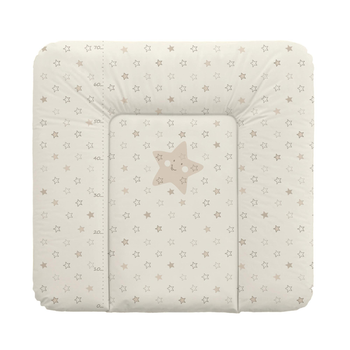 Матрац пеленальный Ceba Baby 75x72 см мягкий на комод Stars Beige
