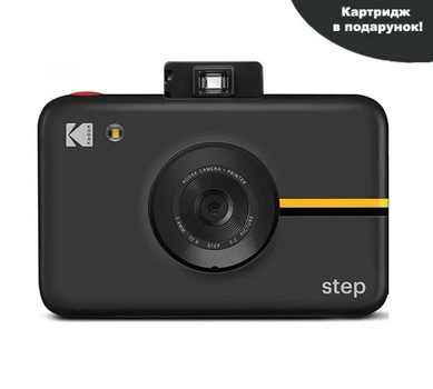 Камера моментальной печати Kodak Step Black + Набор бумаги в Подарок
