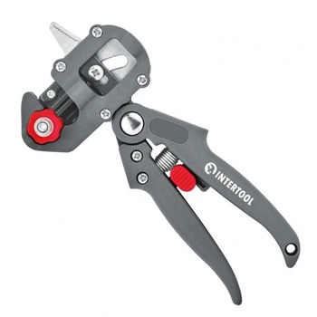 Секатор для прививки INTERTOOL FT-1020 200мм Особая форма лезвий (ν, υ, Ω) Carbon