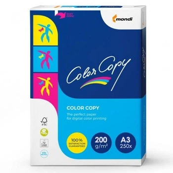 Папір офісний картон А3, 200г/м2, 250арк, Color Copy Mondi Папір щільний А3 для принтера