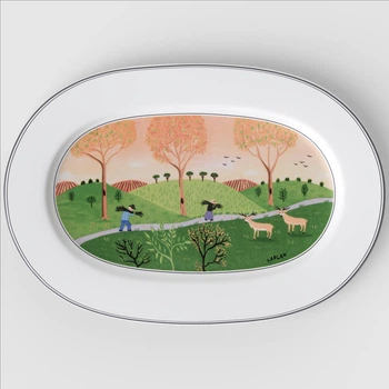 Villeroy & Boch Naif "Олень" сервировочное блюдо 34,2 x 13,5 см премиальный фарфор 1023372910