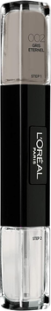 Лак для нігтів L'Oreal Paris Infallible 2 в 1 002 Gris Eternel 2 x 5 мл (30110267)