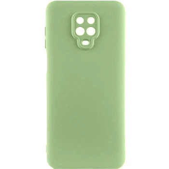 Противоударный чехол TPU GETMAN Liquid Silk Full Camera для Xiaomi Redmi Note 9s / Note 9 Pro / Note 9 Pro Max Зеленый / Pistachio