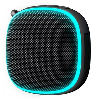Портативная беспроводная Bluetooth колонка Proove Loadstone IPX4 Black |BT5.3, Type-C/USB/TF, 6W, TWS, 5h, 1000mah| Black