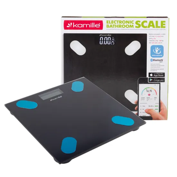 Весы smart напольные электронные Kamille 28*28*2,5cm