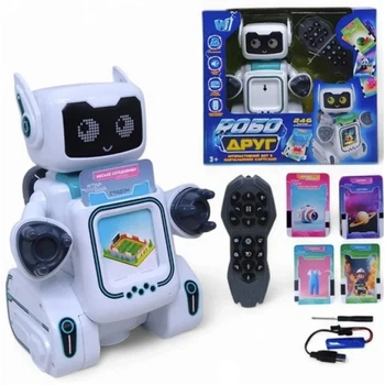Робот-картридер на радиоуправлении "Робо Друг" 89610 WToys, белый