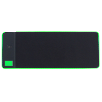 Игровая поверхность (коврик) STAND JD-S62 с БЗУ 15W LED+RGB with app (800*300*6mm) Black