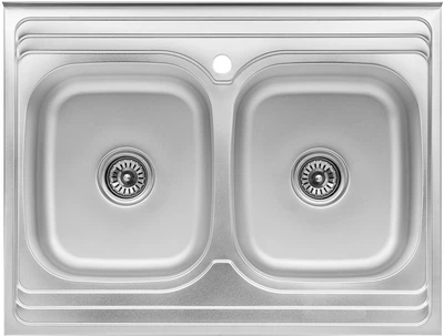 Кухонная мойка KRONER (KRP) Satin-6080Z D0.8T180