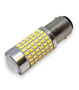 Светодиодная лампа с цоколем 1157 BAY15d&nbsp;P21/5W 144 SMD 3014 Autoexpect 12V Белая с линзой и драйвером (12534)