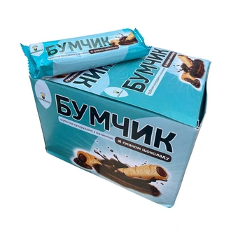 Палочки кукурузные с начинкой Бумчик шоколад 24 шт 20 г