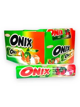 Tayas Onix фруктовые леденцы, конфеты c наполнителем Арбуз 24 шт
