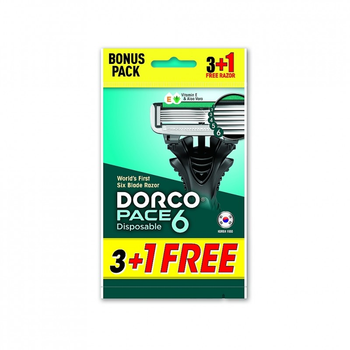 Бритва Dorco Pace 6 для чоловіків 6 лез 4 шт. (8801038591247)
