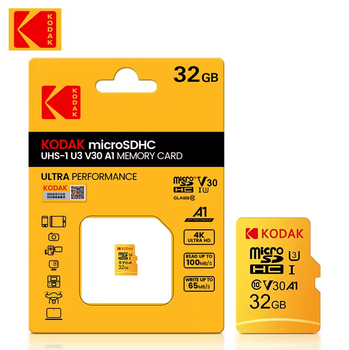 Карта памяти MicroSDHC Kodak U3 A1 Class 10 32Gb