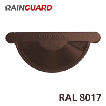 Заглушка желоба Дах-Сервіс RainGuard 125мм RAL 8017
