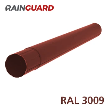 Металева водостічна труба Дах-Сервіс RainGuard 87мм / 1м RAL 3009